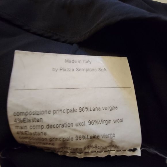 Piazza Sempione Italy 'Audrey' Cropped Black Dress Pants - Picture 9 of 11